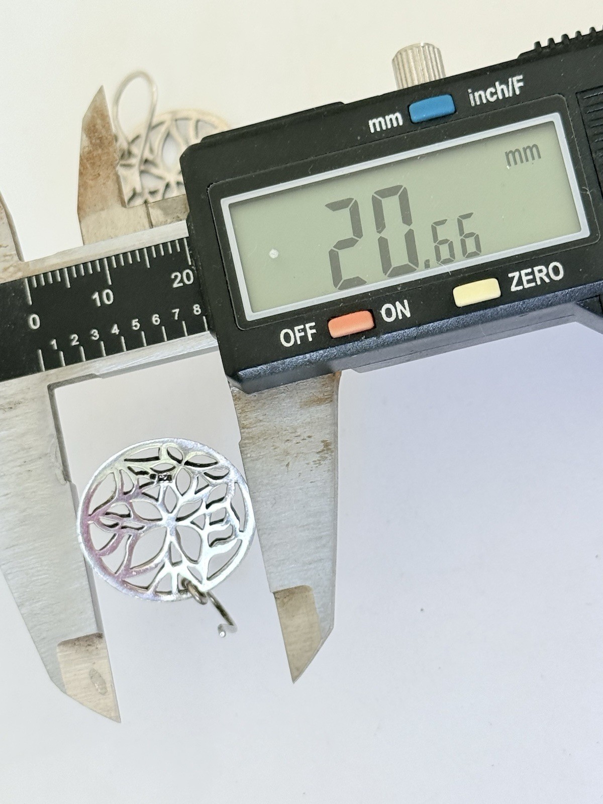 Vintage Sterling Silver Edelweiss Flower Filigree Mandala Hook Earrings