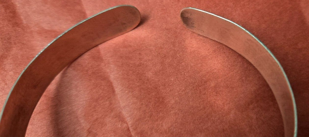 VTG 925 Sterling Silver WOHELO Campfire Girl Cuff Bracelet Etched 1/2 Inch 16g