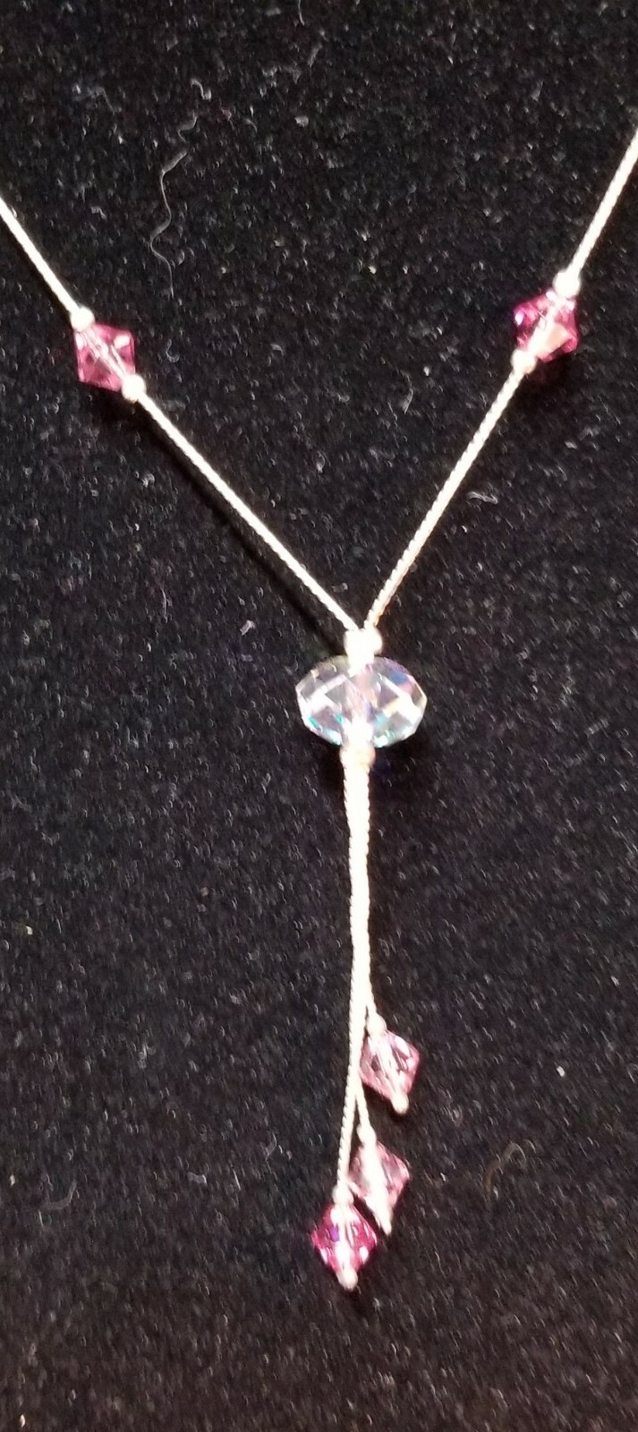 Stunning Swarovski Crystal/ Stirling Silver Choker Necklace And Earrings 2…