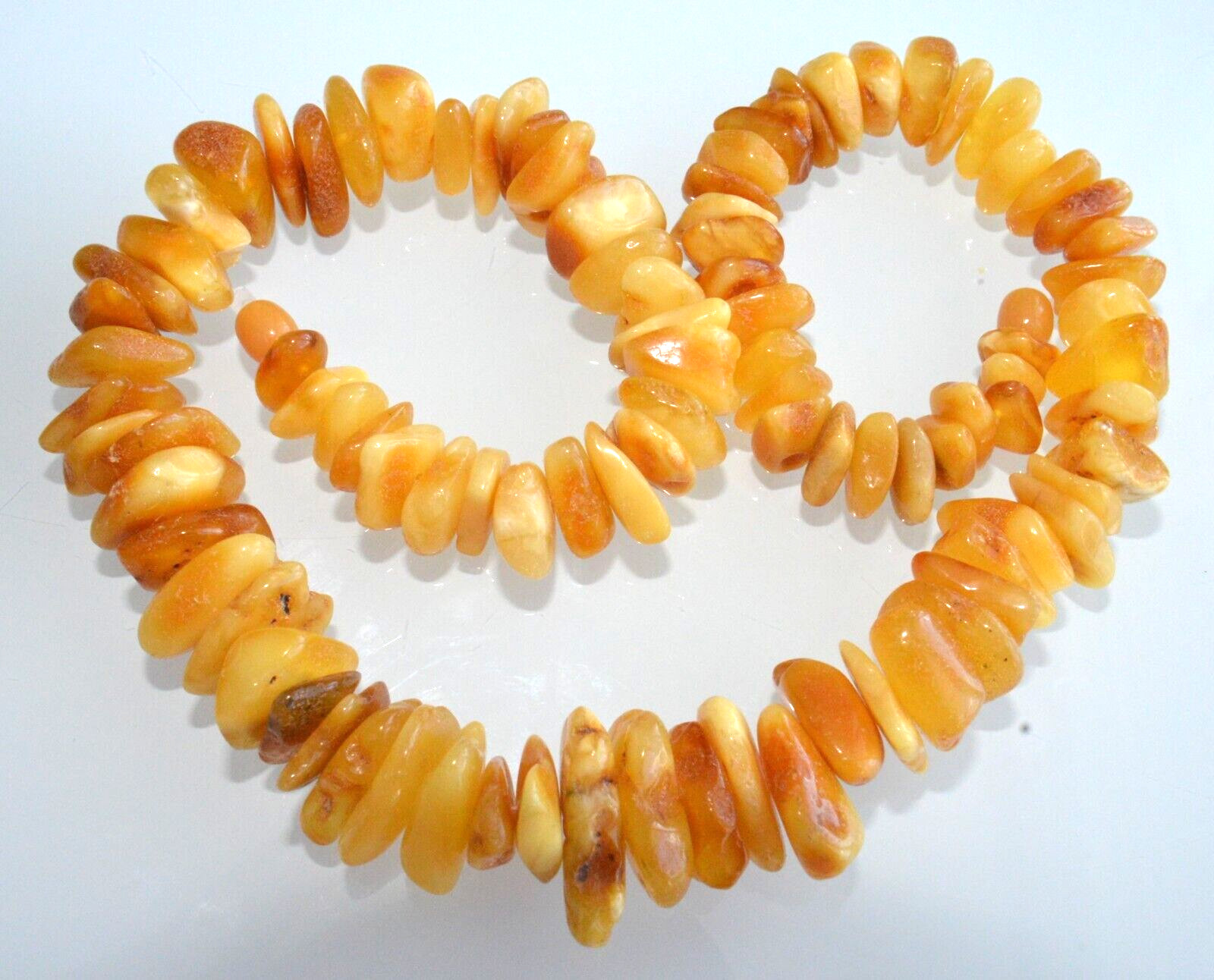 ✅48cm = 60gr RUSSIAN SOVIET BALTIC AMBER BEAD NECKLACE 琥珀 BRACELET STONE PENDANT