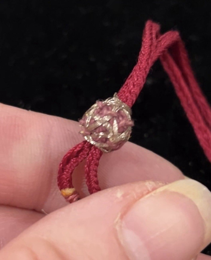 VTG CZECH Bohemisn Hand Made GARNET Rope NECKLACE
