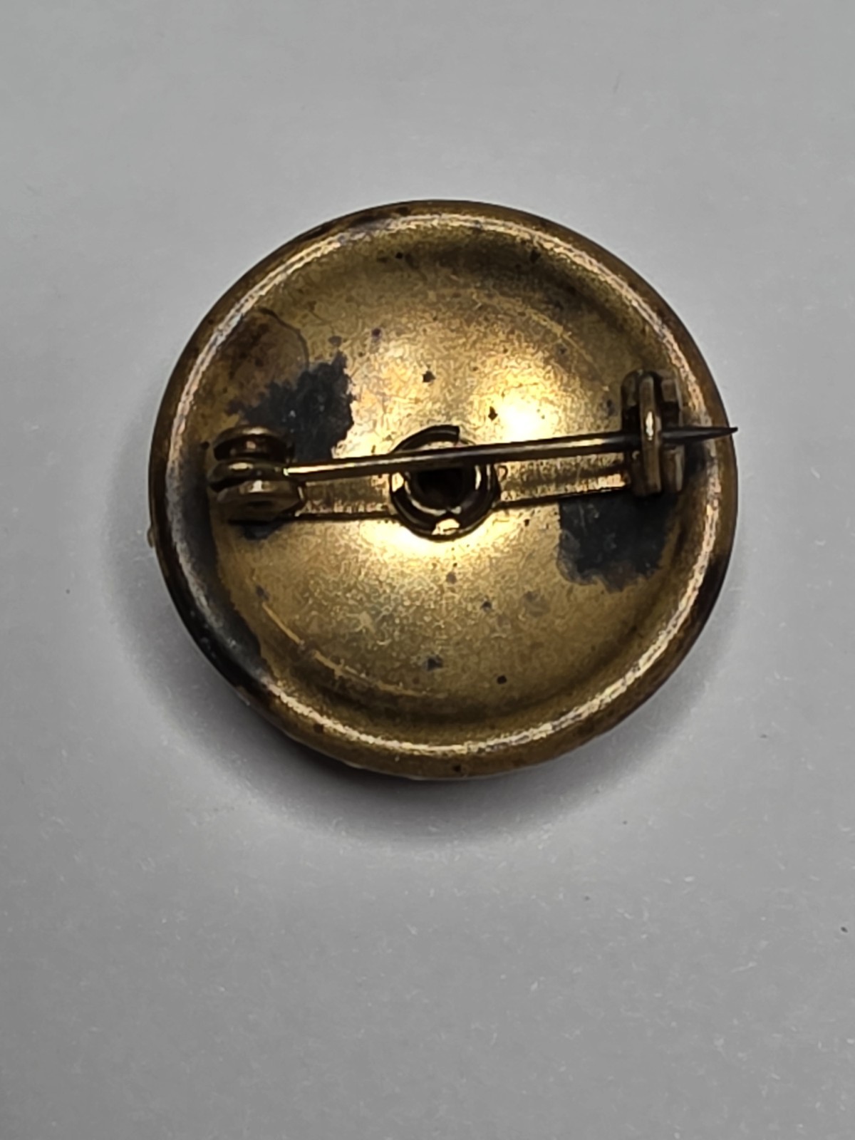 Victorian Revival Brass Alloy Filigree Brooch, West Germany, 1930-40s