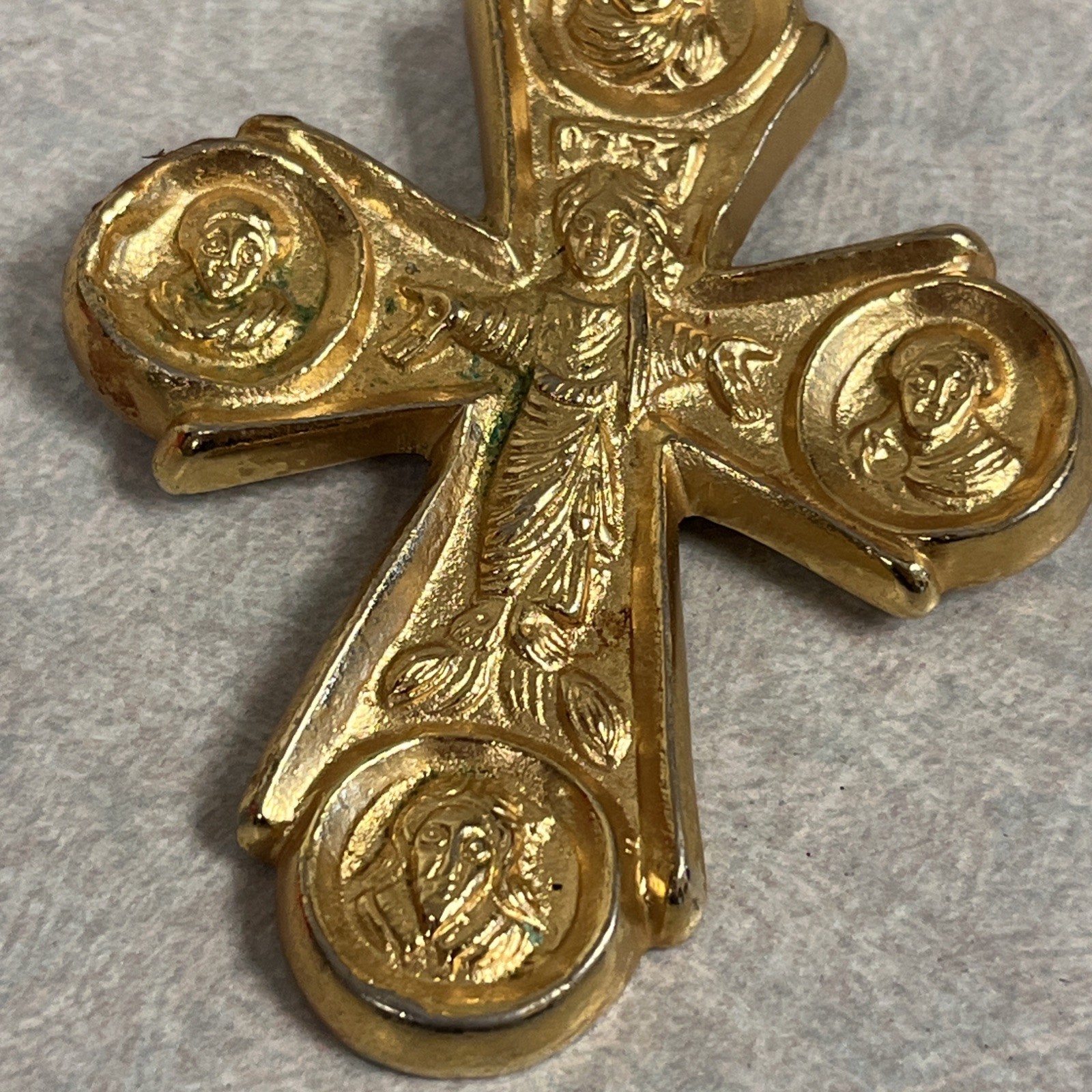 Alva Museum Replica Goldtone Byzantine Gothic Cross Pendant