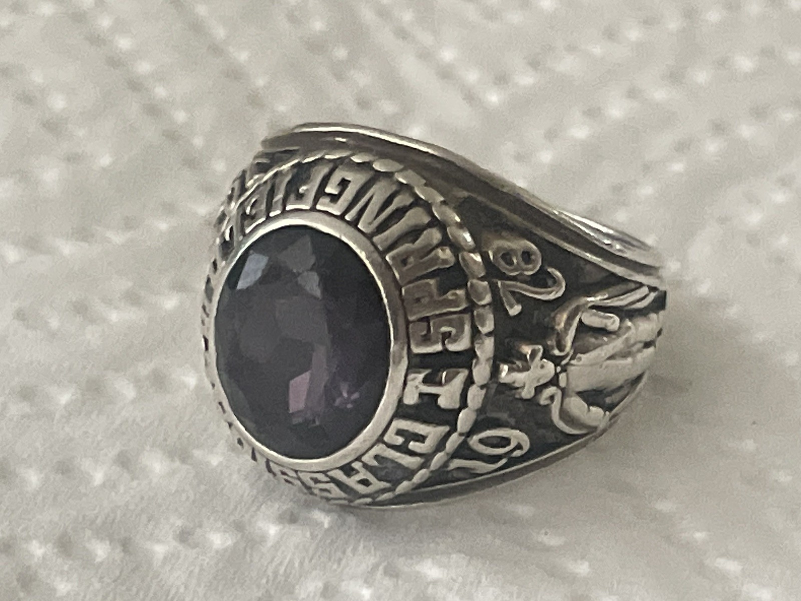 Sterling 1978 Springfield Classical Bulldogs High School Class Ring Jostens 10.5