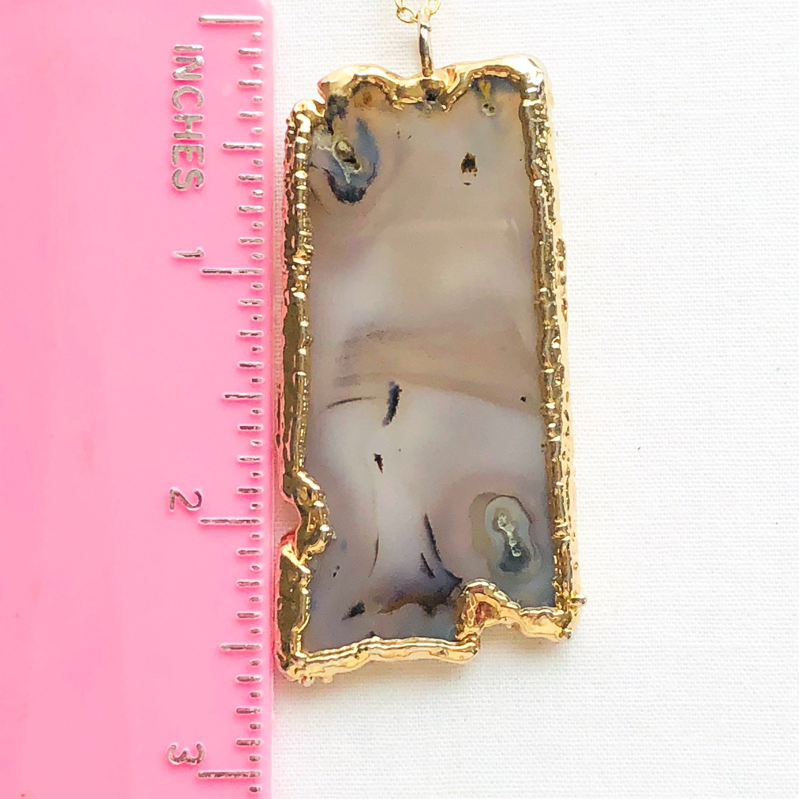 Layered Geode Pendant Station Necklaces Vintage Nature Statement Jewelry Gift