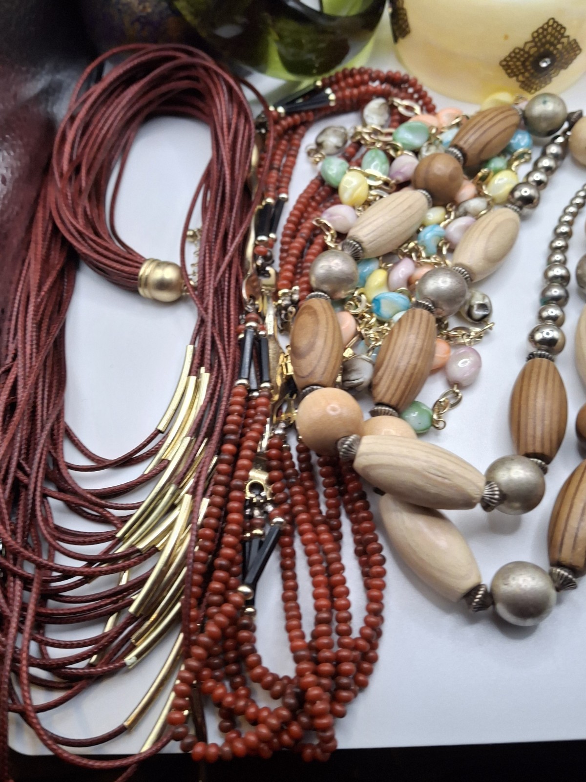 Costume Fashion Funky Retro Multicolor Wearable Mixed Materials Bead Jewelry Lot
