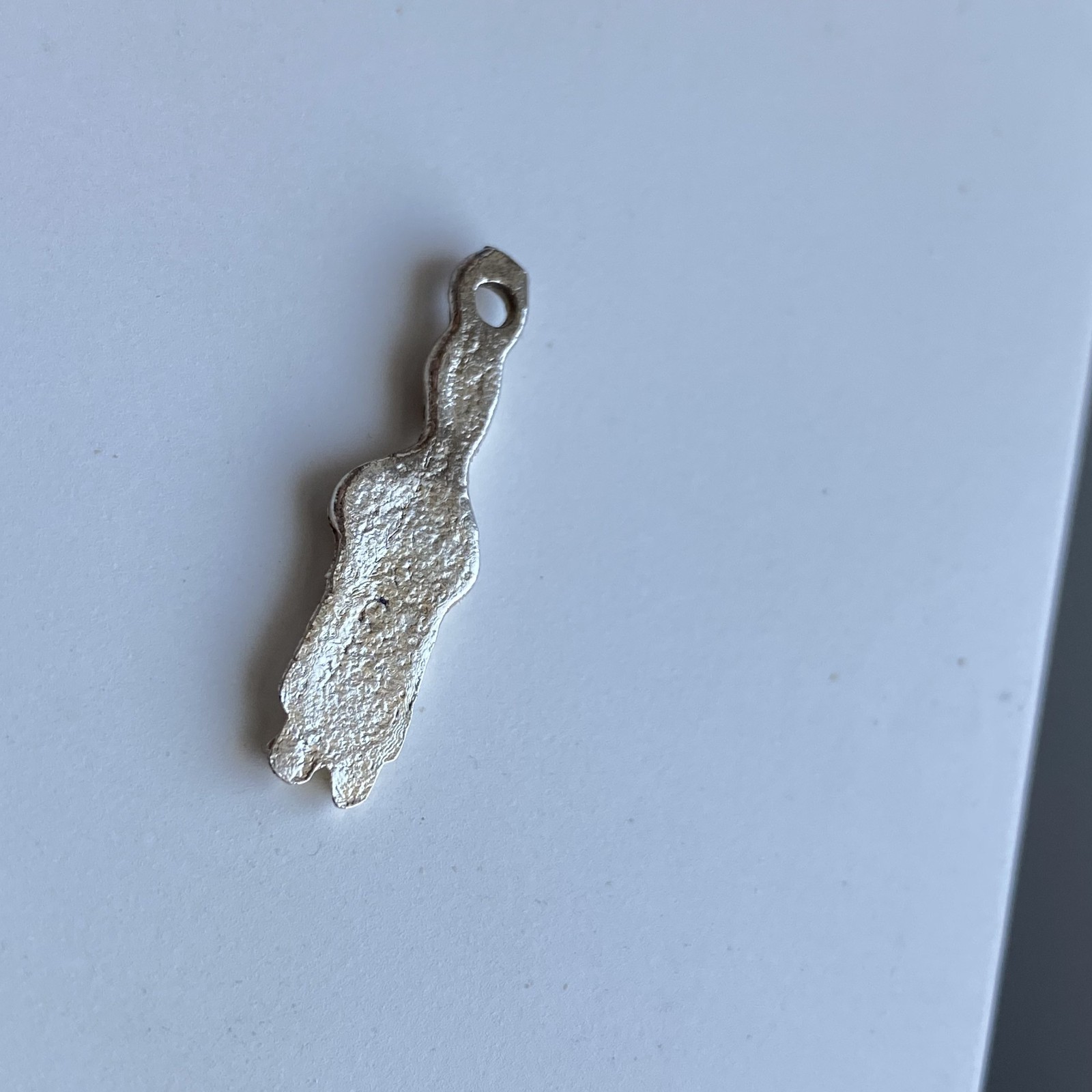 Vintage Mexico Milagro Charm Mexican ExVoto Religious Pendant Amulet Silver Tone