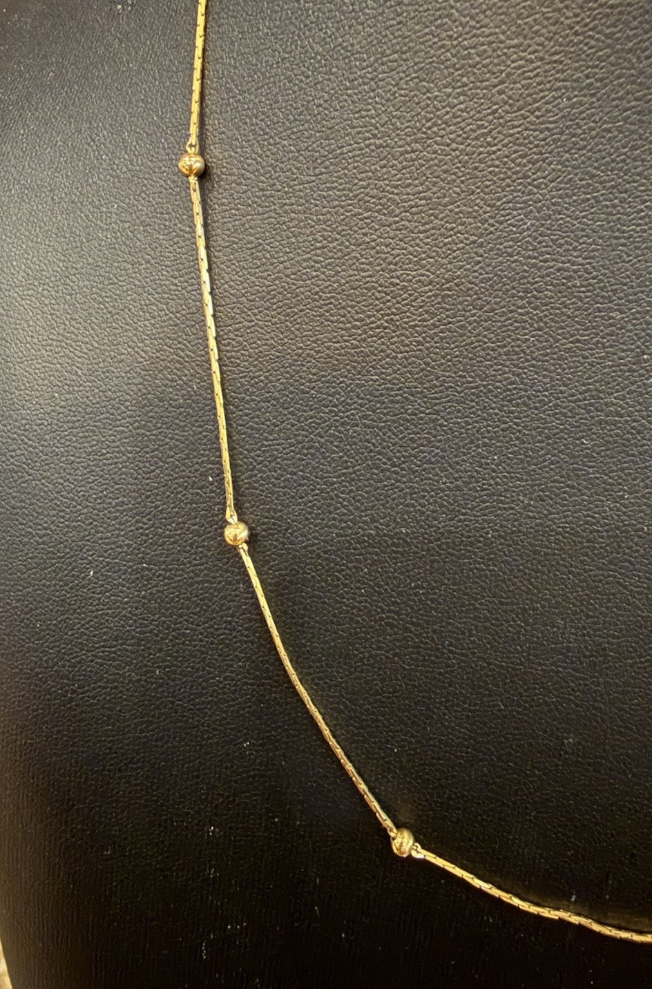 Vintage Monet Goldtone Thin Delicate 18”L Chain Necklace