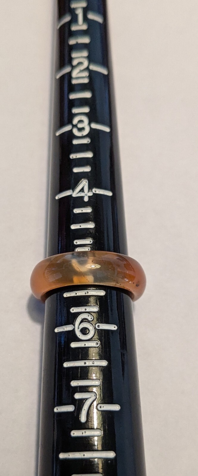 Acrylic Band #1, Ring Size 5.25, Color; Redish Lt Brown