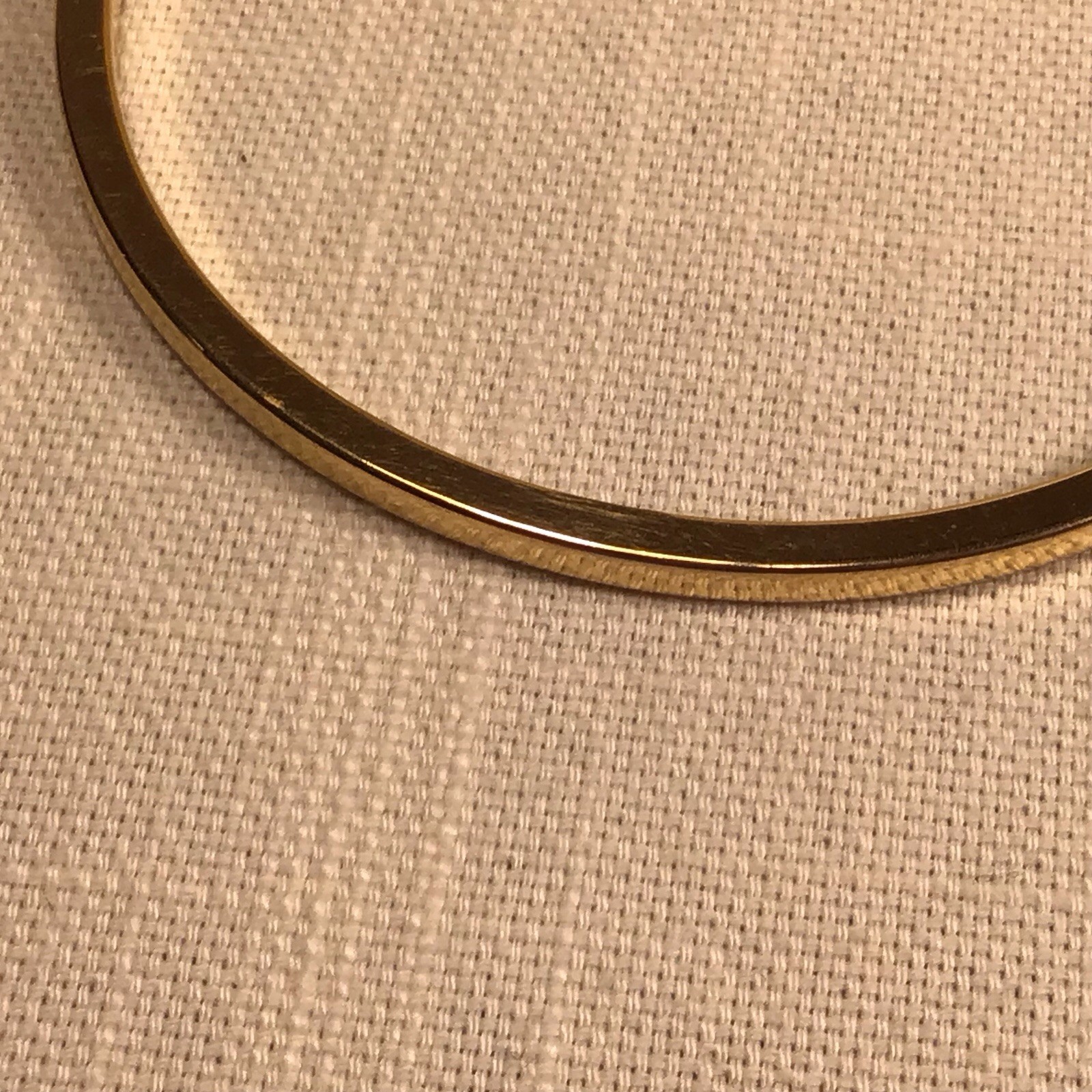 Vintage Pair of Monet Smooth Finish Gold Tone Bangle Bracelets