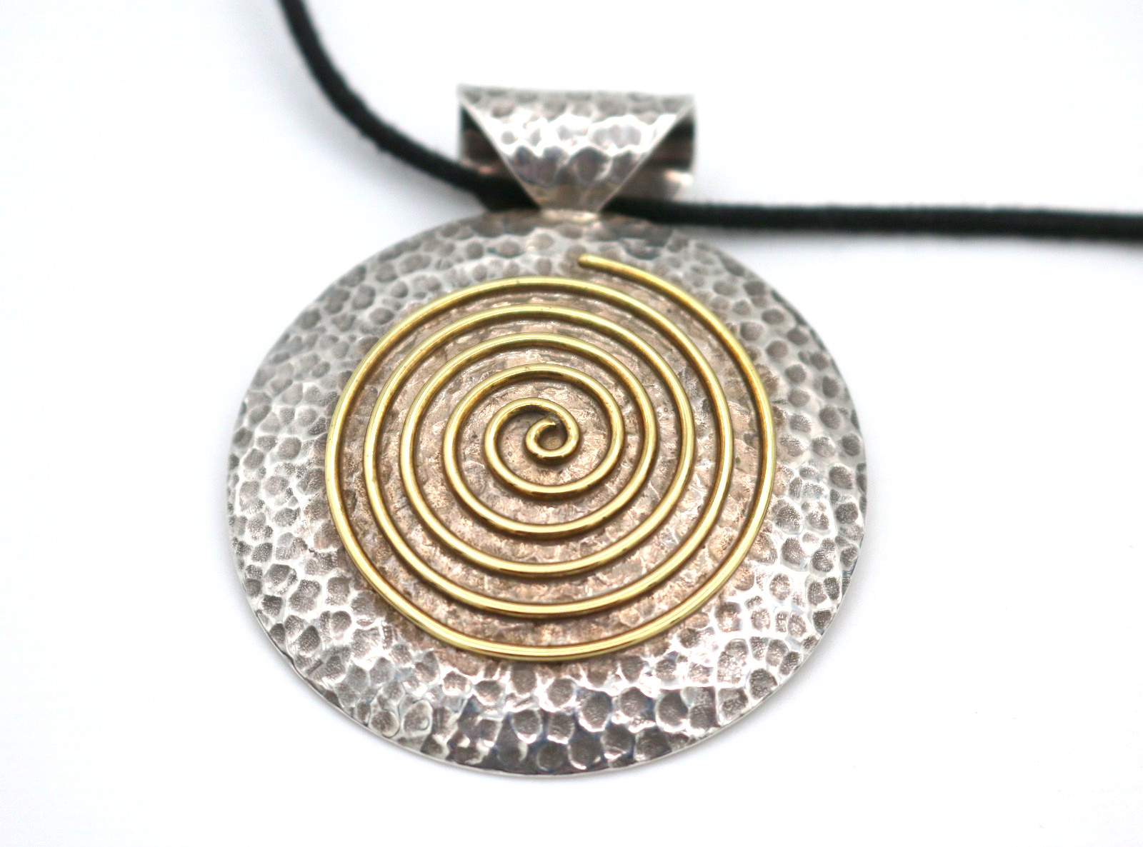 VTG Modernist Dominique Dinouart DDD Mexico Sterling Silver 925 Pendant Necklace