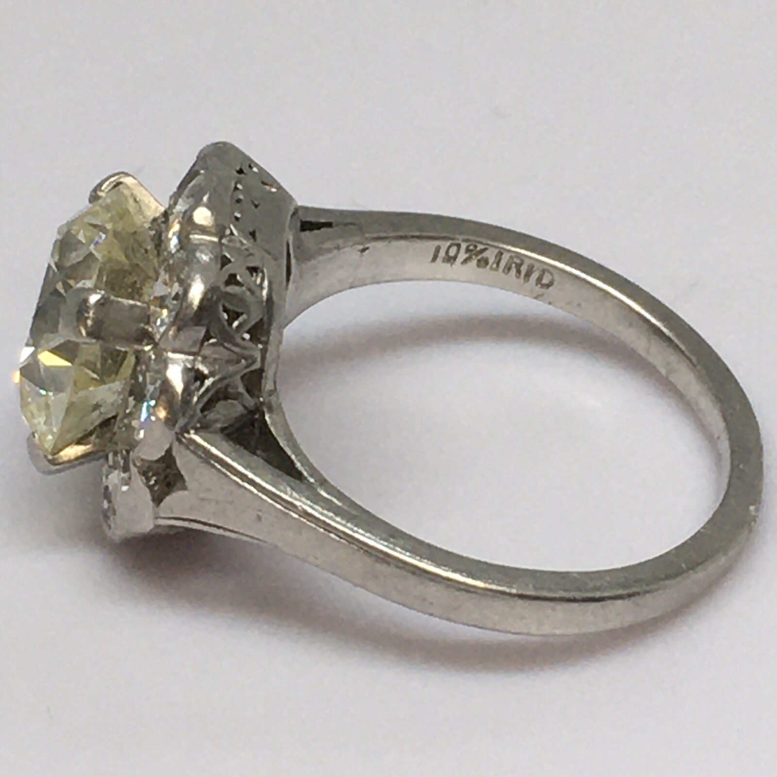 1920s Platinum Art Deco 2.65 Ct Diamond Antique Ring Handmade American Vogue