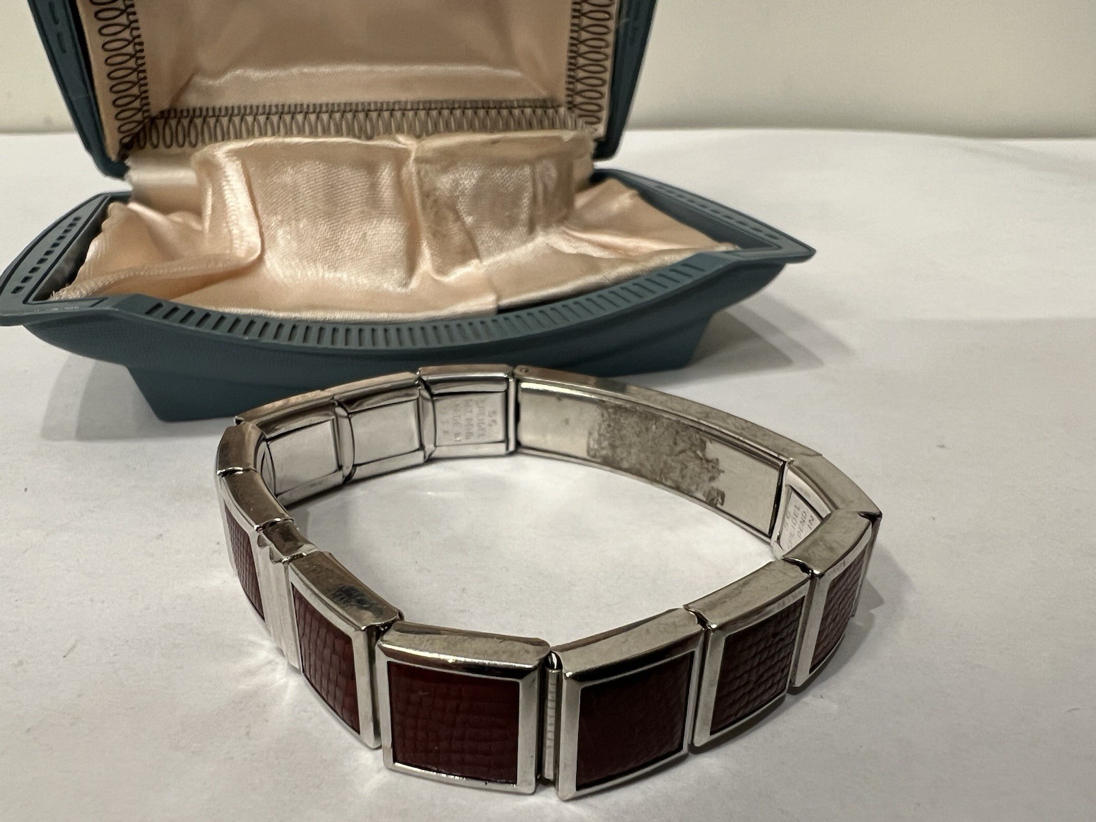 Vintage Speidel Stainless Steel Locket ID Expansion Bracelet NOS