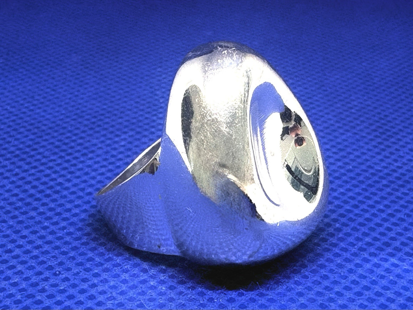 X08 Sculpture Modernist 8.93 g 1980s Vintage 925 Sterling Silver Ring Size 7.75
