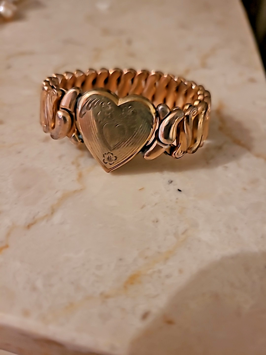 sweetheart expansion bracelet vintage