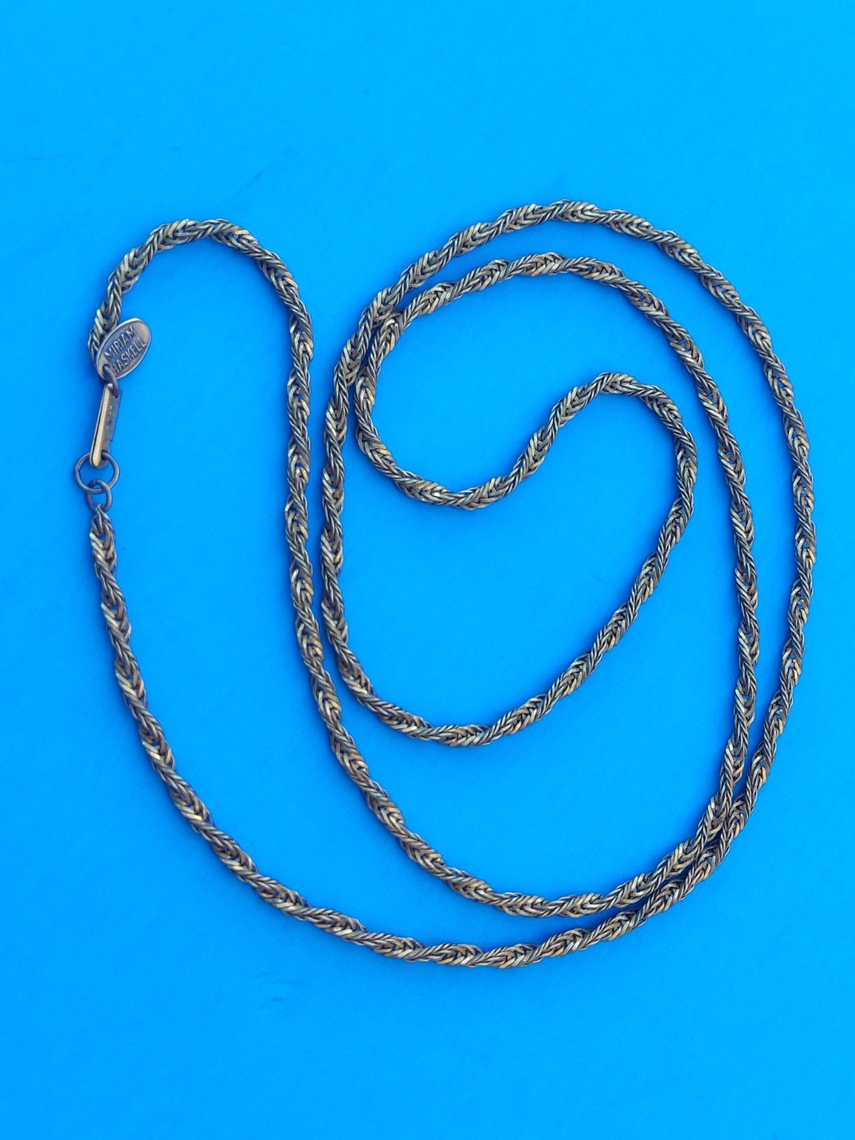 Vintage Gold Tone Miriam Haskell Chain 36″ Necklace