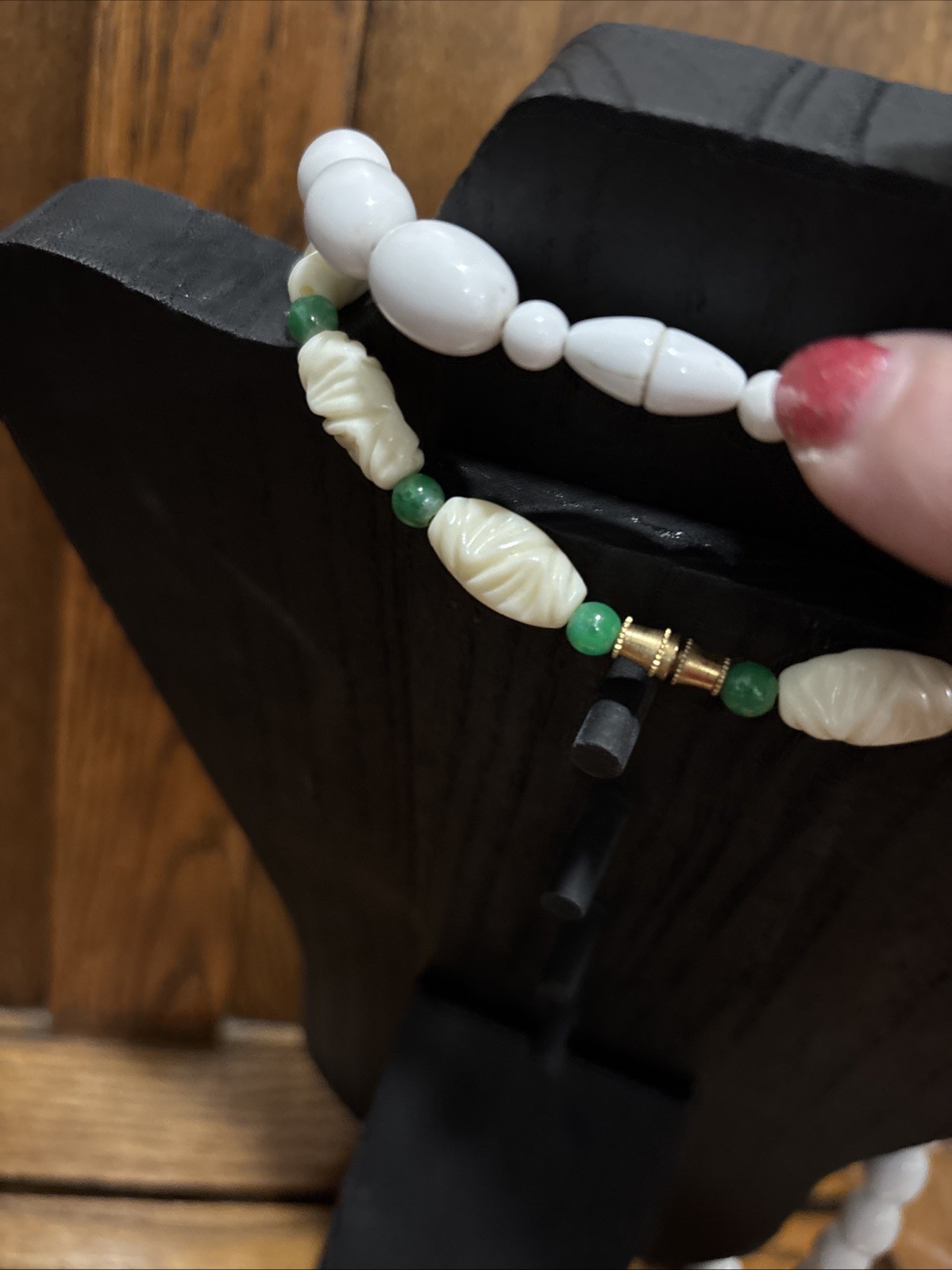 6 Vtg Necklaces Plastic Celluloid Lucite Jewelry 60’s To 80’s