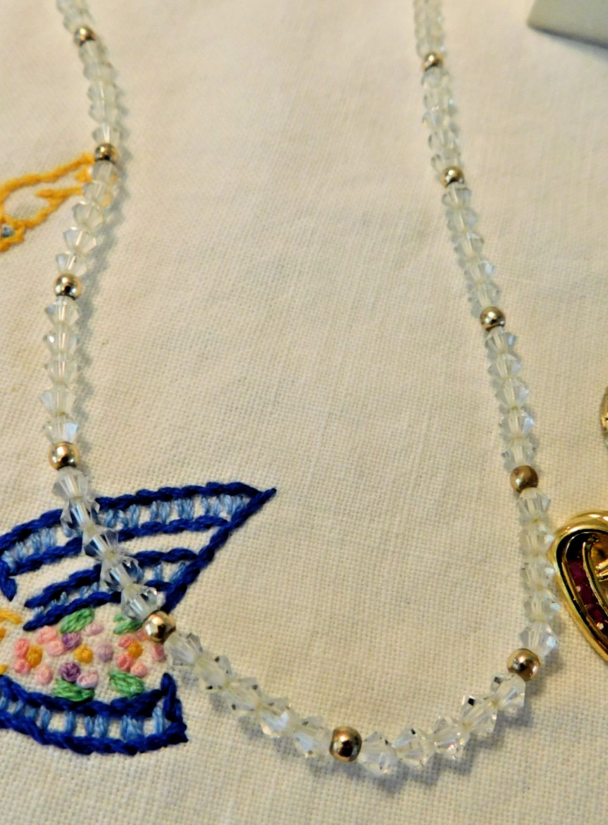 Pendant Necklaces LOT of Six Murano Art Glass Danbury Mint Jade Crystal Amethyst