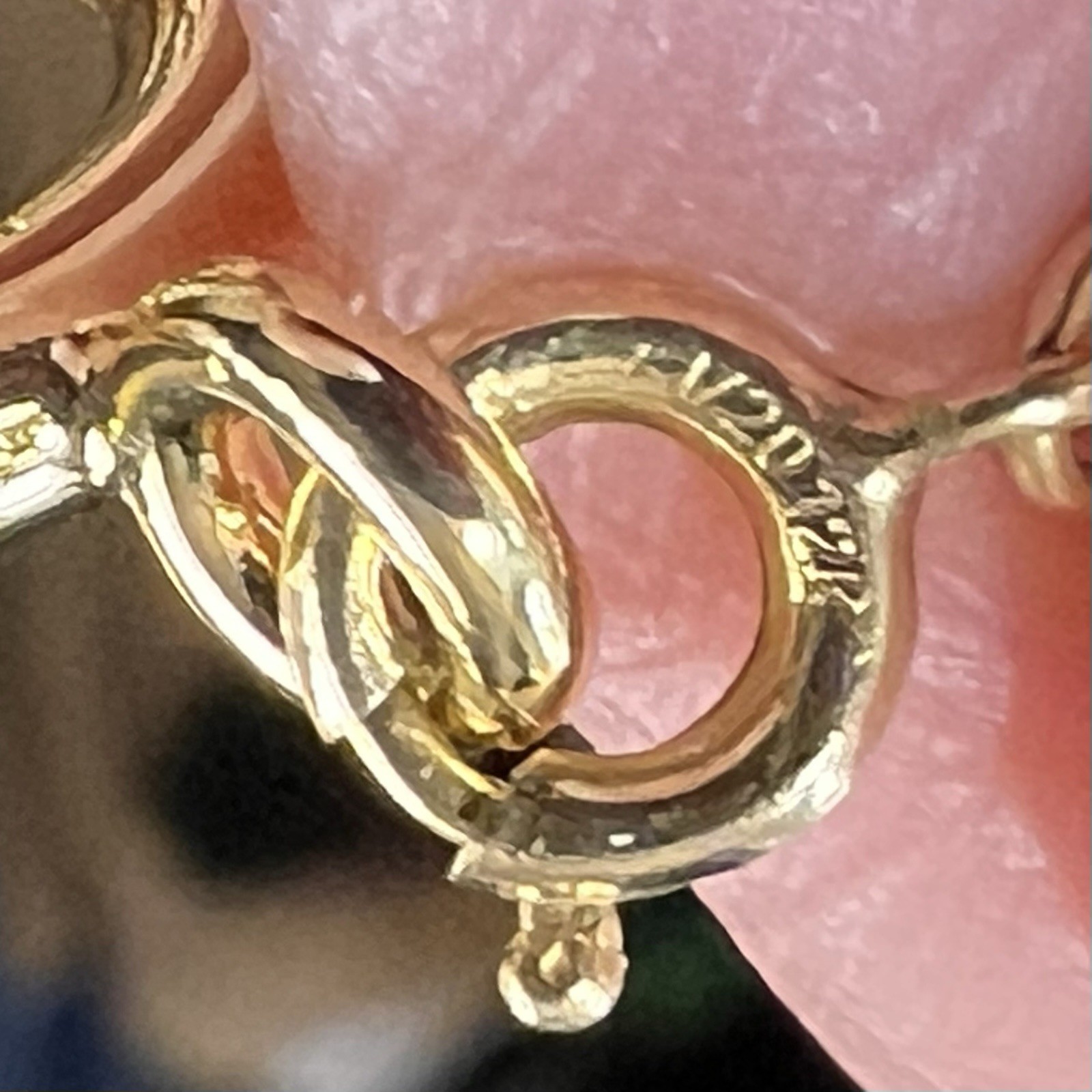 Stunning Vintage 12k Gold Filled Pocket Watch Chain FOB, Dog Clip, Heart Charm