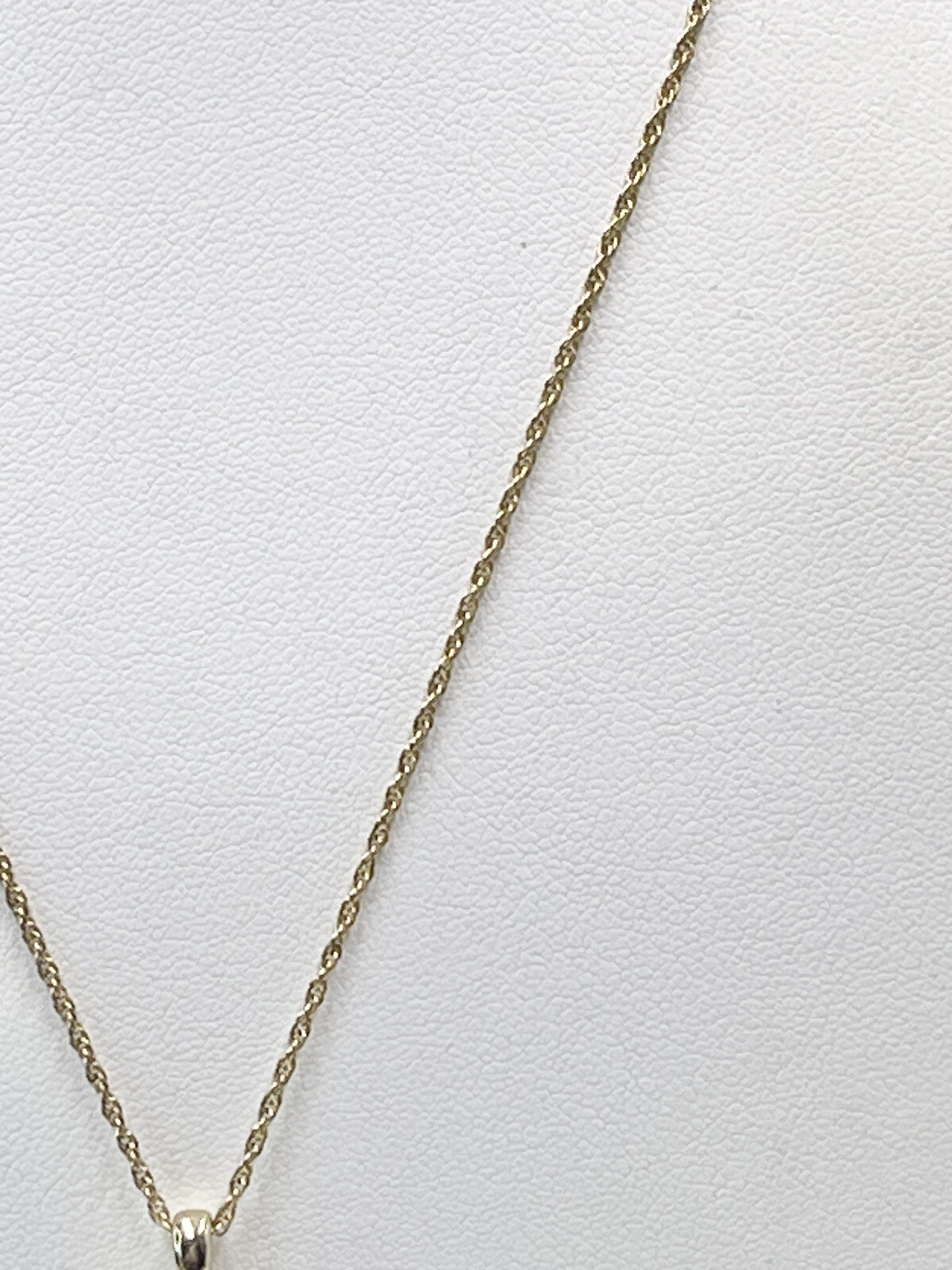 Vintage Roman Brand Necklace Gold Tone Shell Shaped Pendant Blue Glass Stone