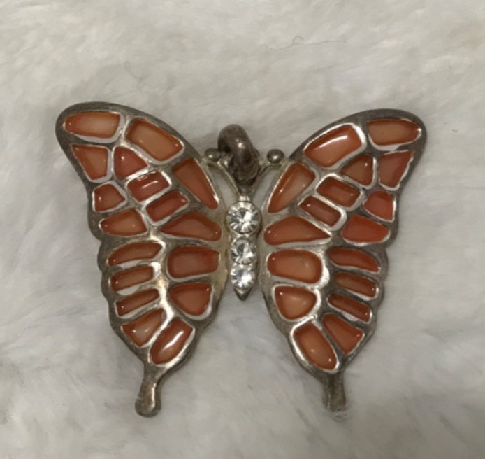 Vintage Butterfly Jewelry Lot Bracelet,Pendant ,Pin, Necklace