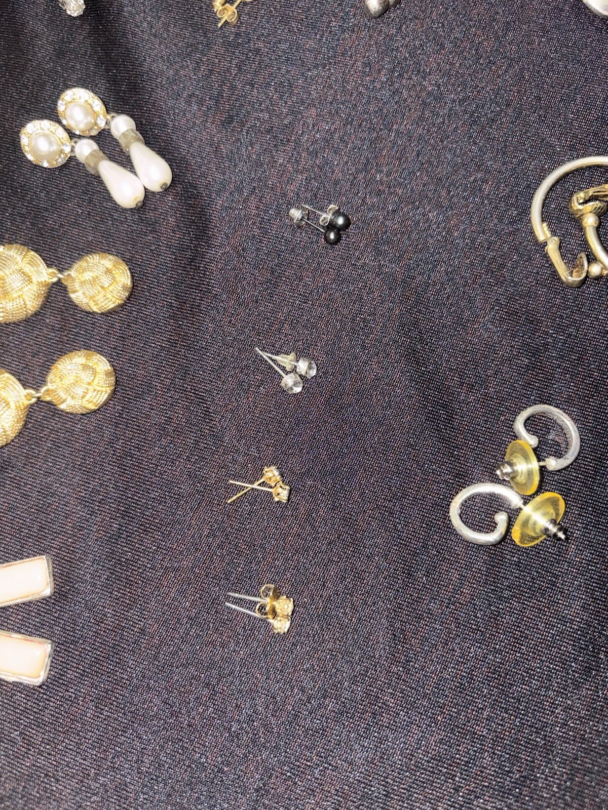 Vintage Mixed Lot Earrings 60s-80s theme costume jewelry