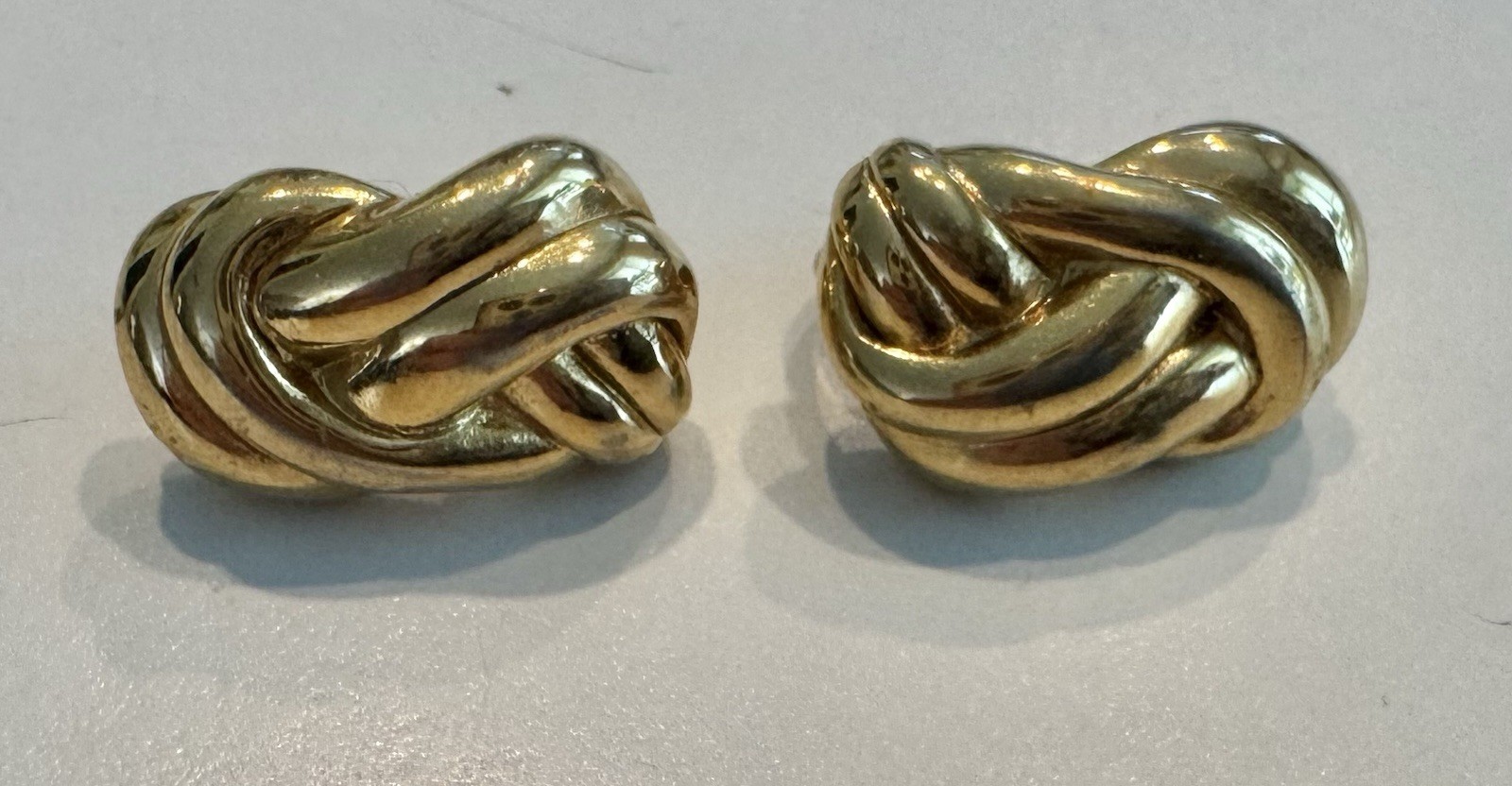 givenchy clip on earrings Gold Tone 3/4” Long X 1/2” Wide New York Paris