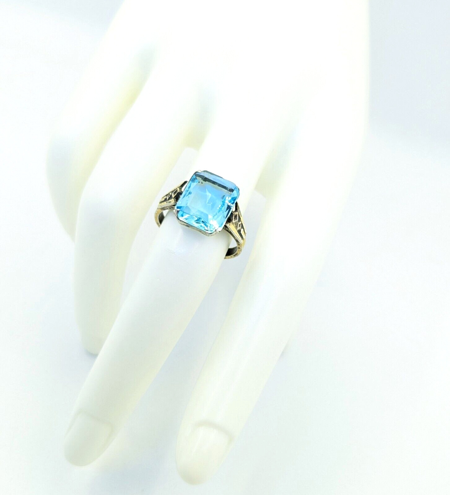 Vintage Luxury Soviet Silver RING ⭐875 stamp Star USSR size: 8US (18.5mm) | #100