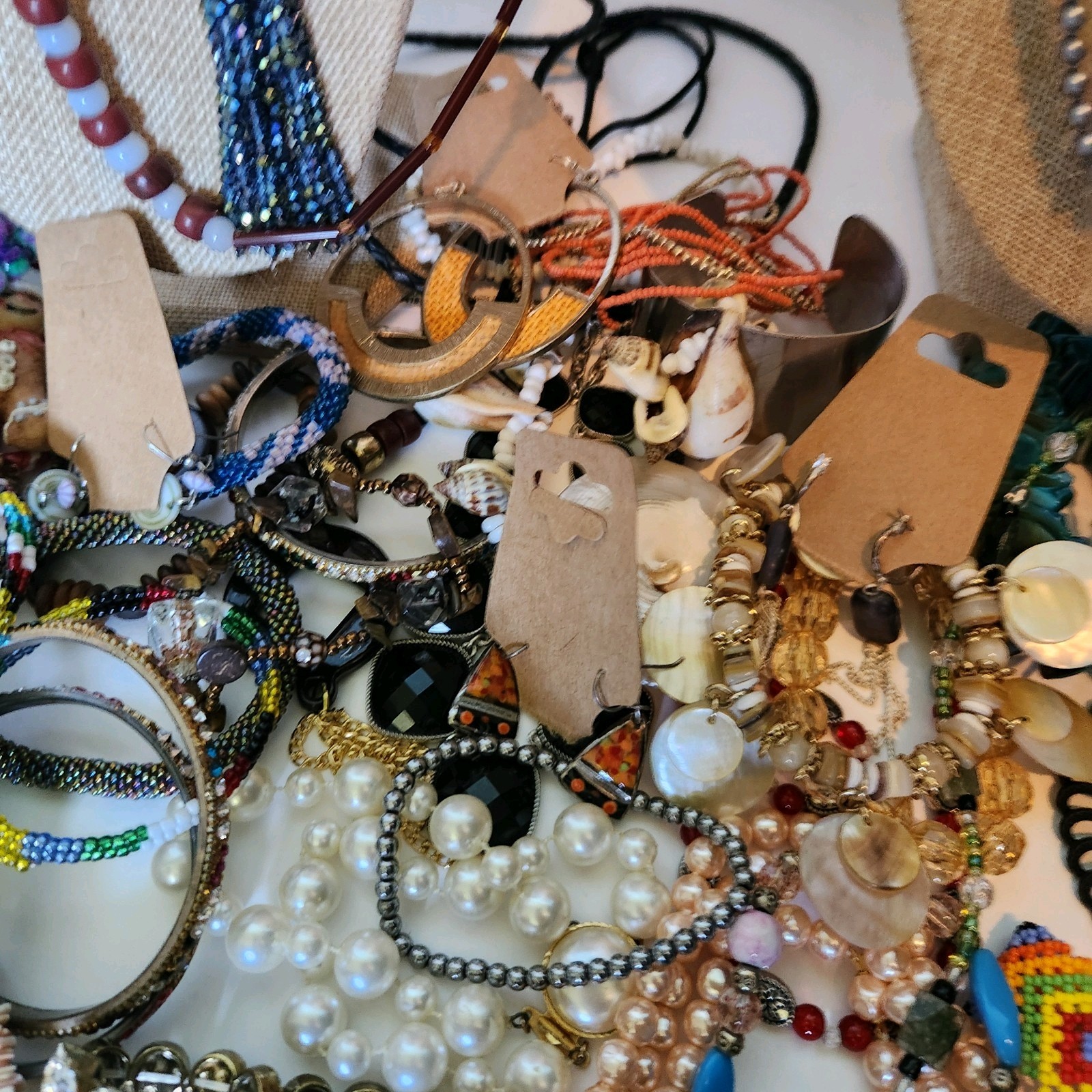 Vintage Estate All Wear Or Resale Huge Costume Jewelry Lot 82 Pcs 4lbs 9Oz