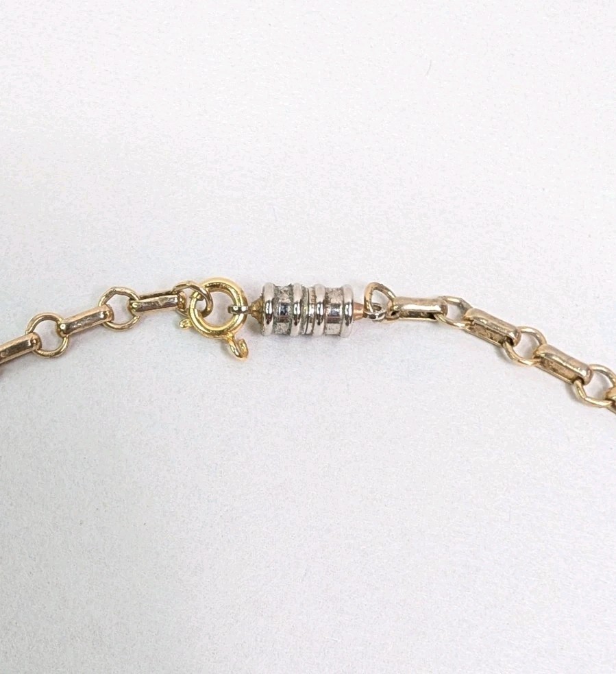 Vintage Glass Works Studio Heart Charms Multicolor Hearts Theme Necklace 30 In