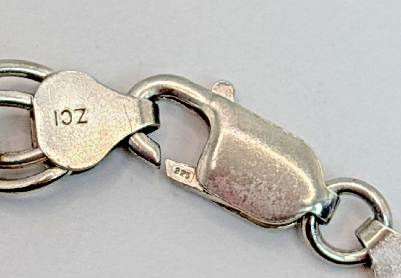 .925 Sterling Silver 8.25mm Double Link Chain 7.25″ Starter Charm Bracelet