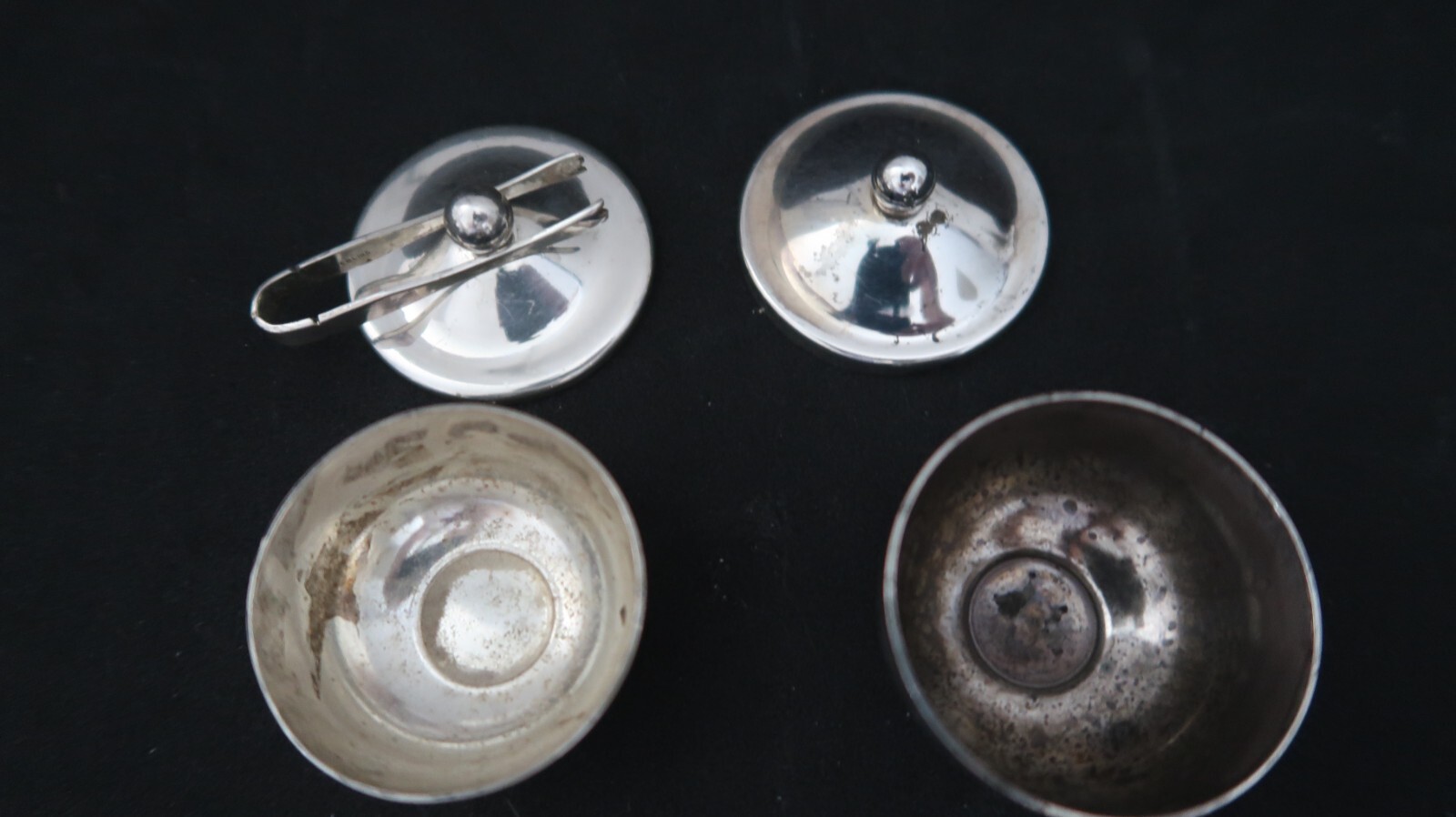 REVERE SILVERSMITHS 1088 STERLING SILVER SACCHARIN BOWL DISH & 1 OTHER STERLING