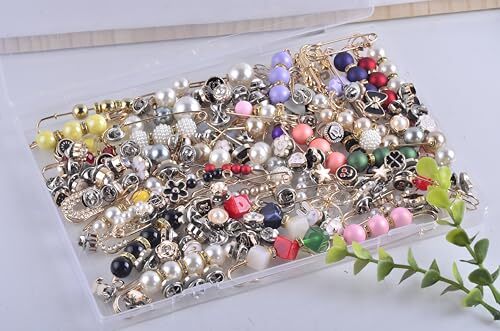 Charms for Socks 140pcs Brooches and Pins for Women Brooch Pins Button Pins