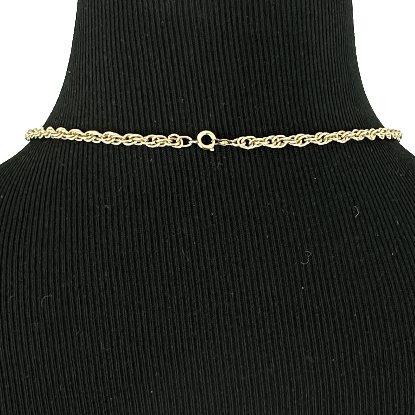 12K gold-filled necklace – vintage 24.25″ double link chain yellow GF 16g AC Co
