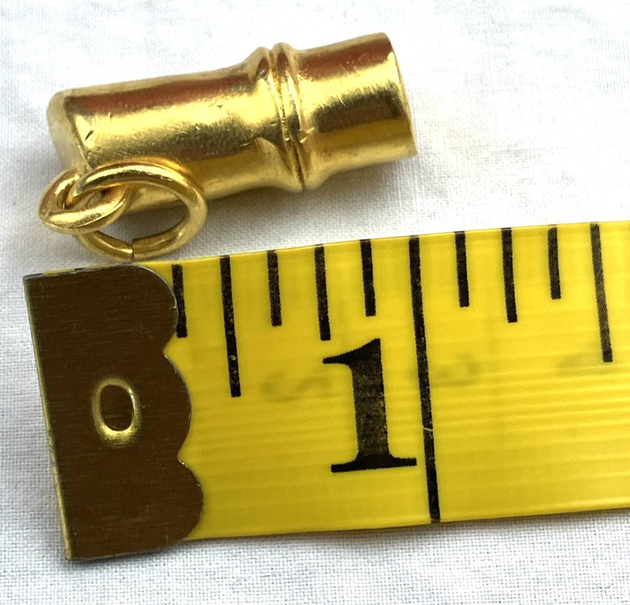 90s Vintage Donna Karan Handbag Zip Pull Replace Bamboo Hardware Charm Pendant