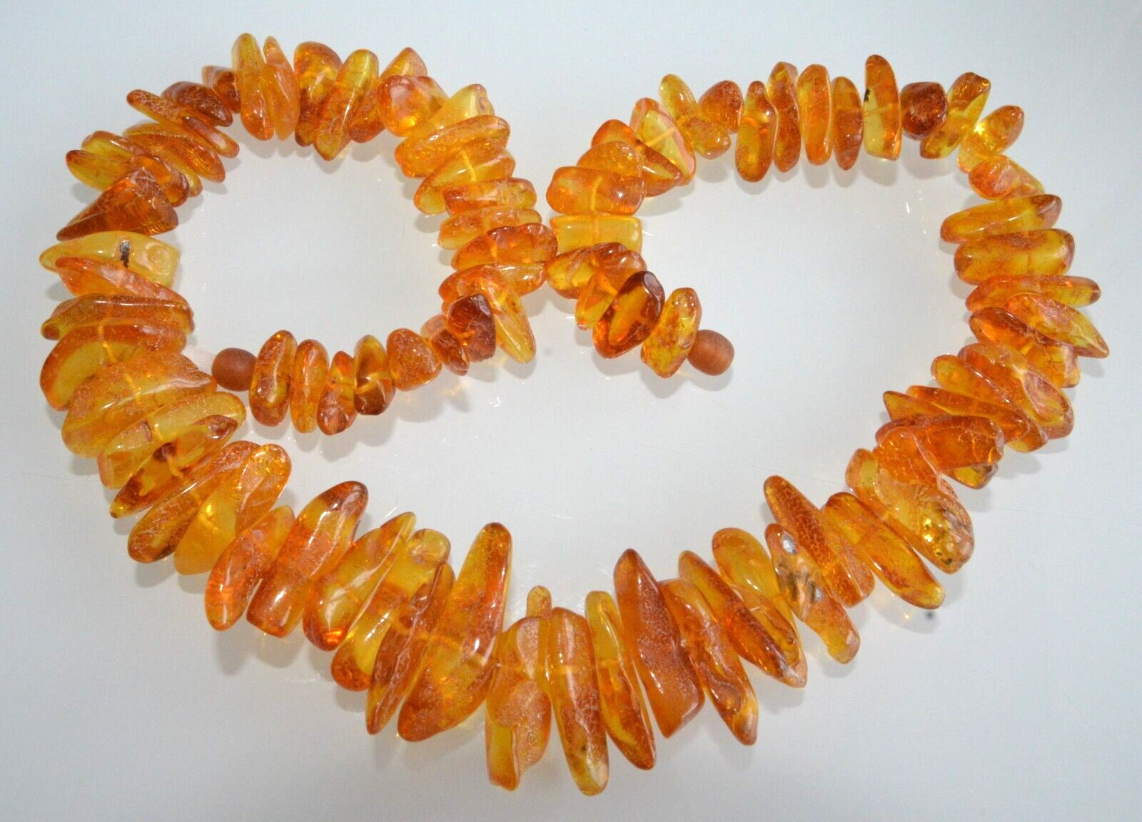 69gr RUSSIAN SOVIET BALTIC AMBER BEAD NECKLACE 琥珀 BRACELET STONE PENDANT EARRING