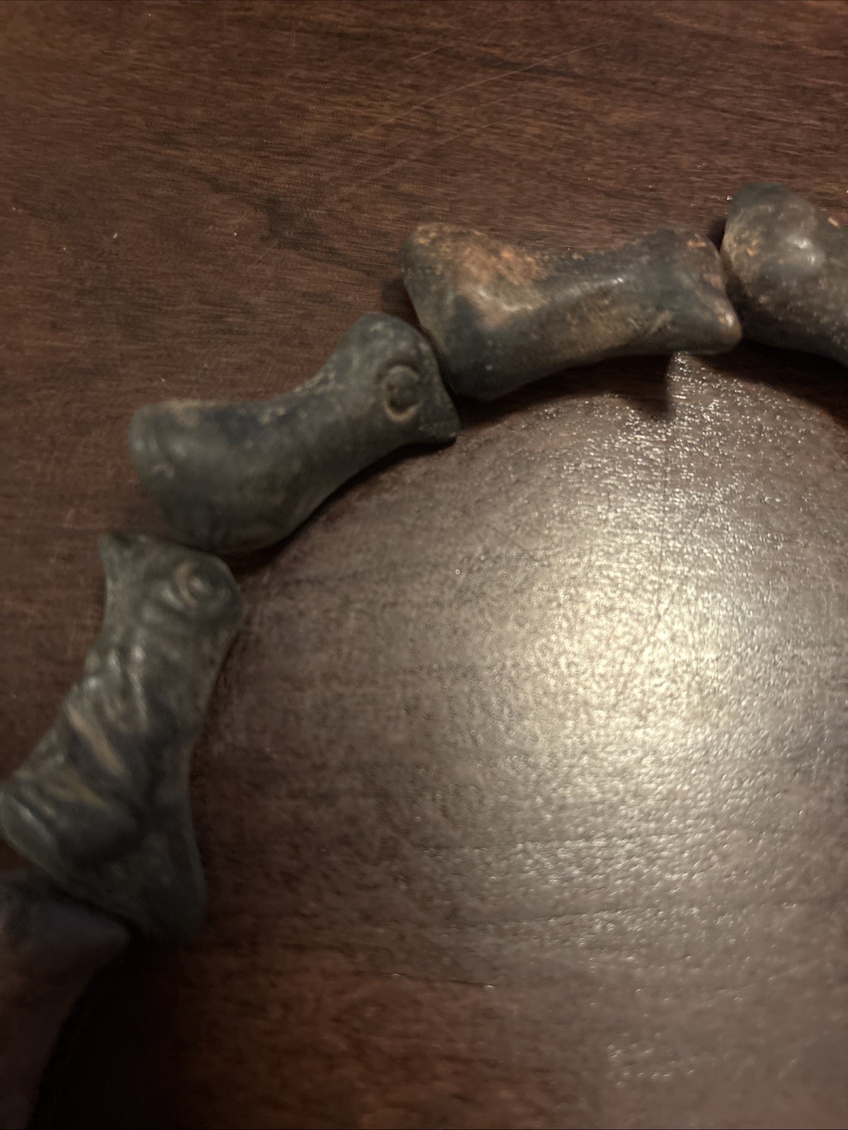 Vintage Guatemalan Fossil Necklace Or Clay Not Sure?