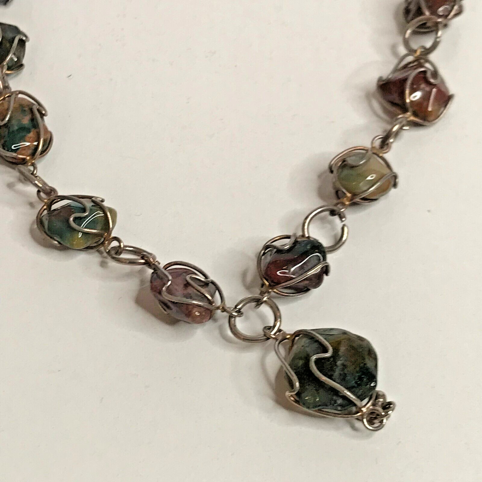 Vintage Bloodstone Necklace & Matching Earrings