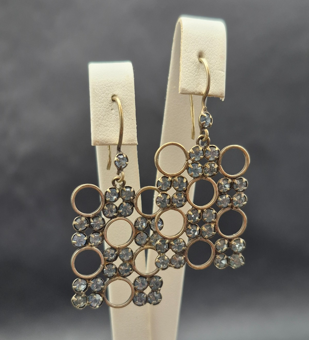 Vintage Soviet 875* Silver Earrings with USSR Stones, Women’s Jewelry