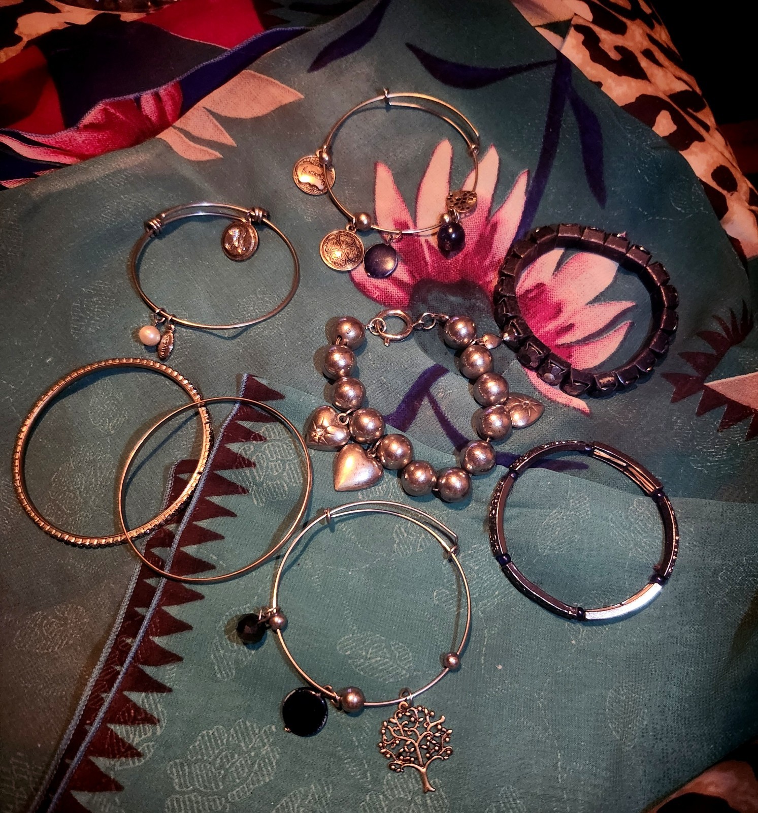 8 Vintage Dress Up Costume Fun & Whimsical Bracelet Jewelry Bundle