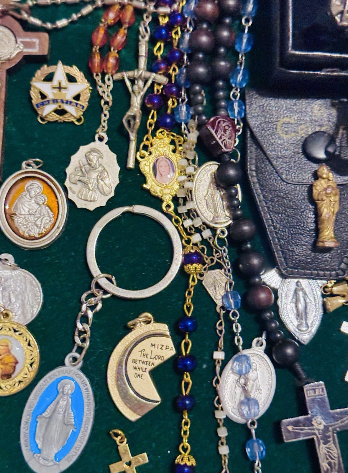 Vintage Modern Religious Cross Necklace Jewelry Lot 120+ Italy Germany Bethlehem