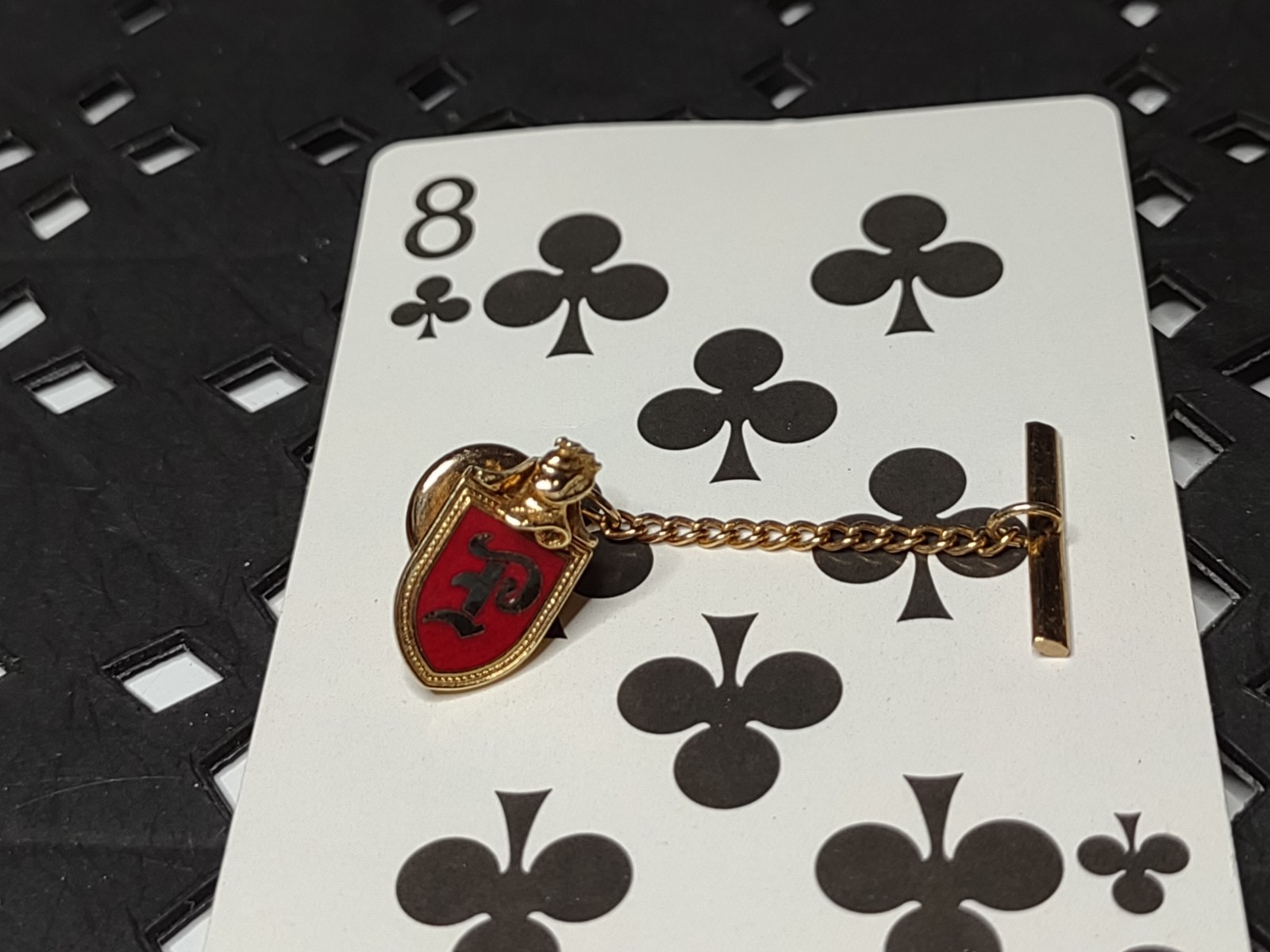 Letter P Coat Of Arms Tie Tack Or Pin