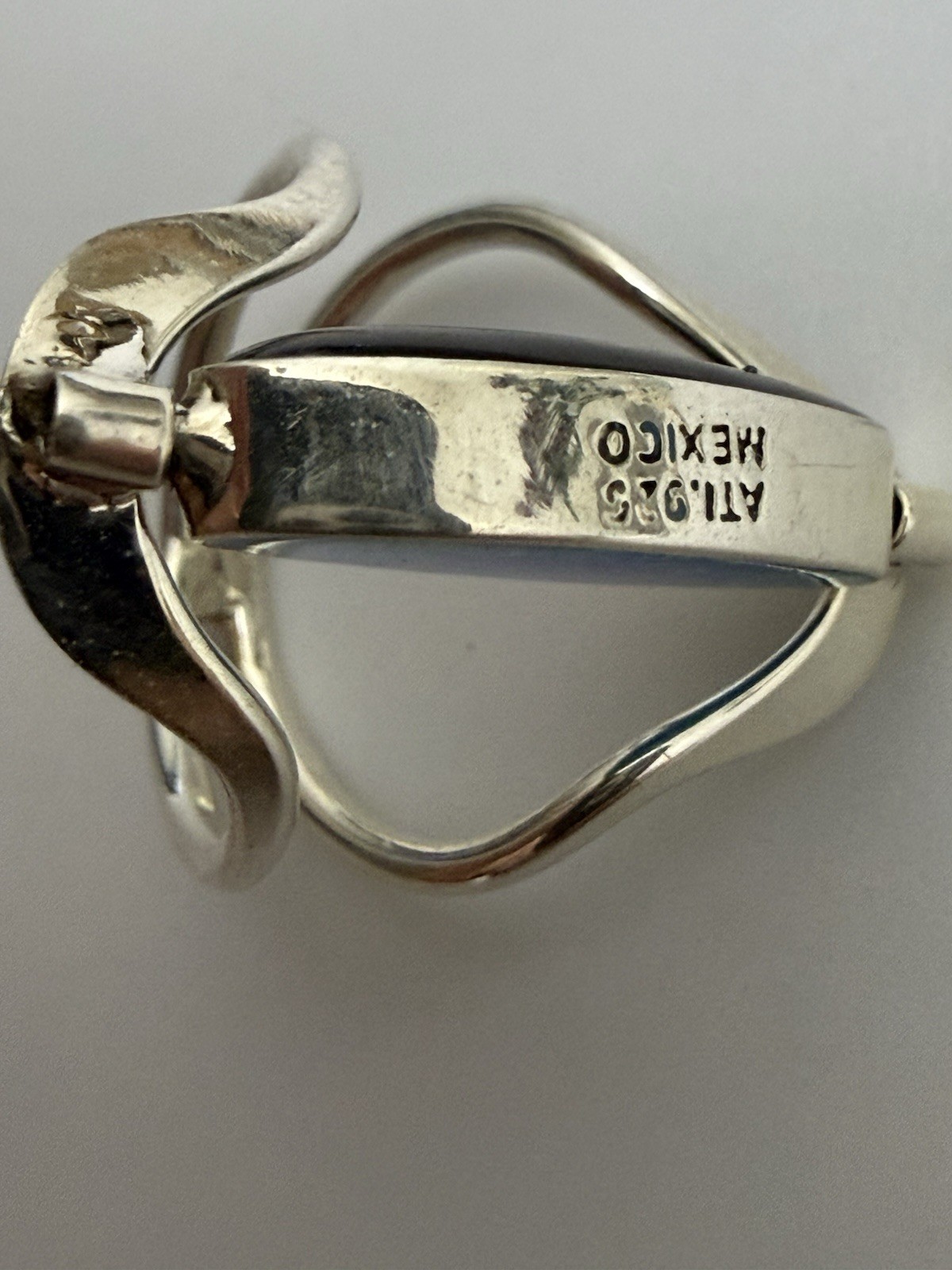 Vintage ATI 925 Mexico Reversible Spinner Ring Sterling Silver Size 7