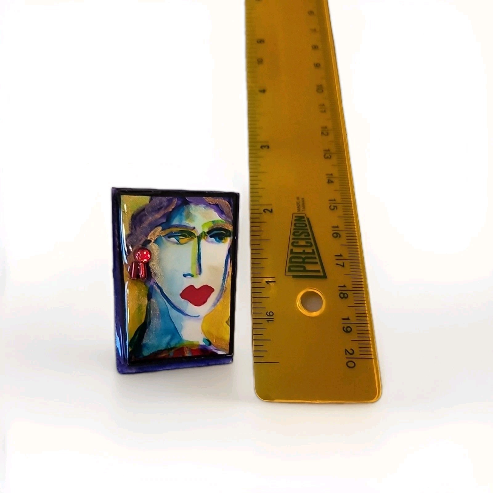 Abstract Art Original Vintage Pin Brooch Jewelry EUC Signed Artist Joyce H Q44