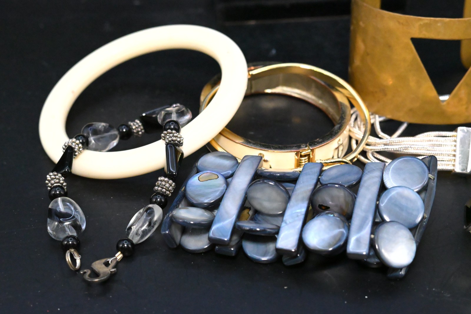Vintage & Modern Bracelet Lot Mixed Jewelry Accessories Fashion Outfit Accent
