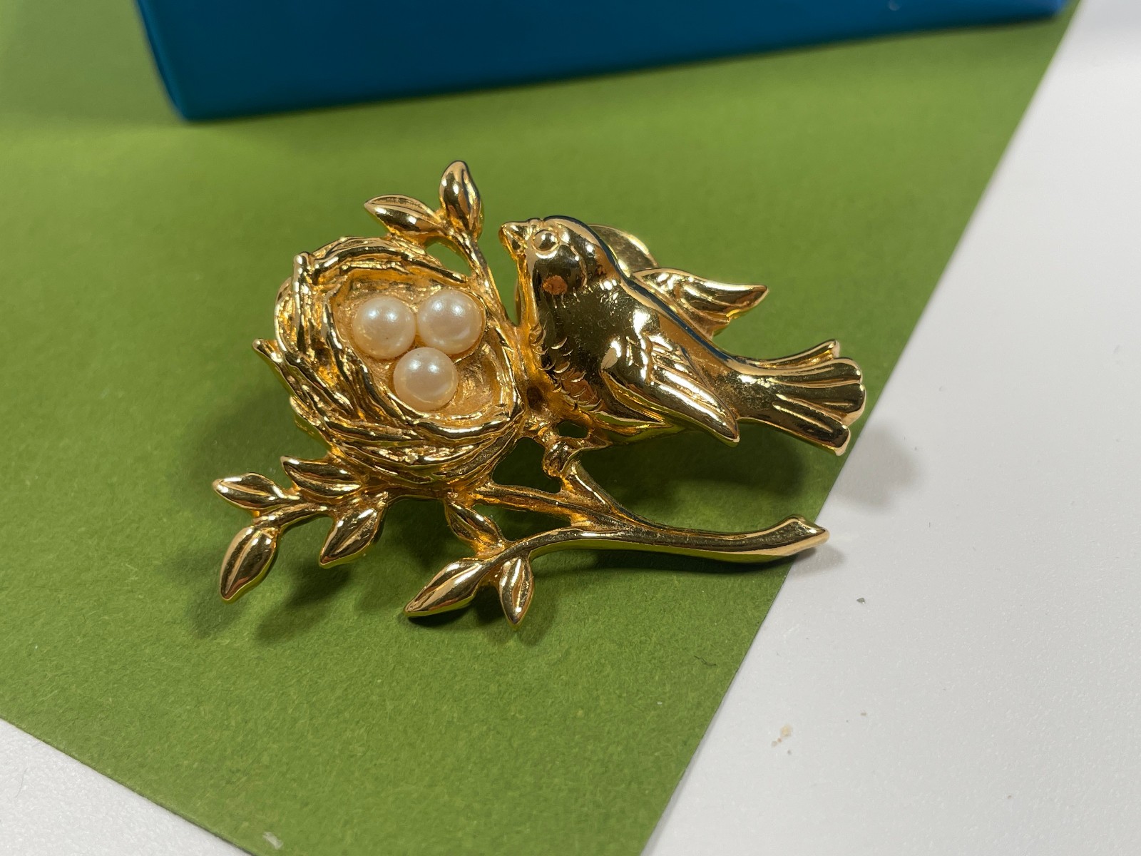 Vintage Brooch Bird Nest Parrot Rooster Swallow Lot of 6 Bird Brooches Pins