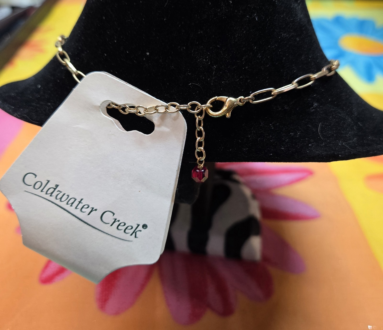 Vintage Coldwater Creek Red Beaded Necklace