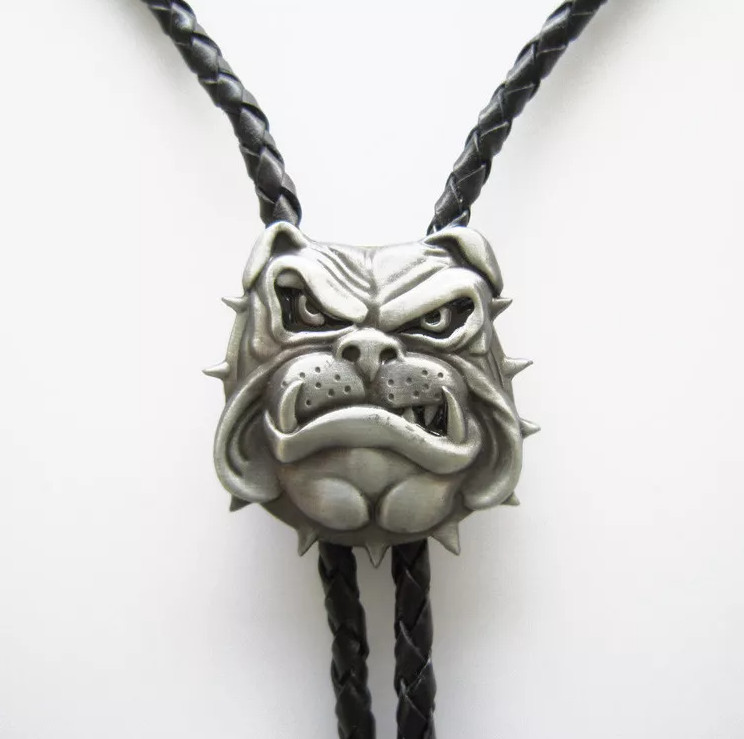 Vintage Western Bolo Tie – Animal Wildlife Design (With Tie Clip)