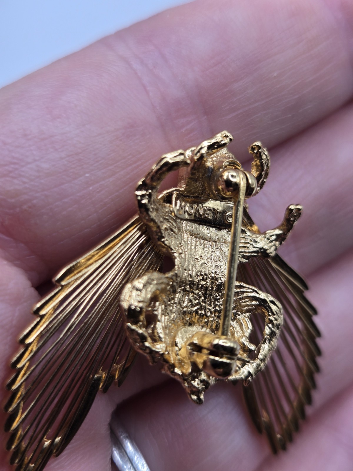 VTG Monet Gold Bee Brooch Pin and 2 other little Bugs Whimsical Insects
