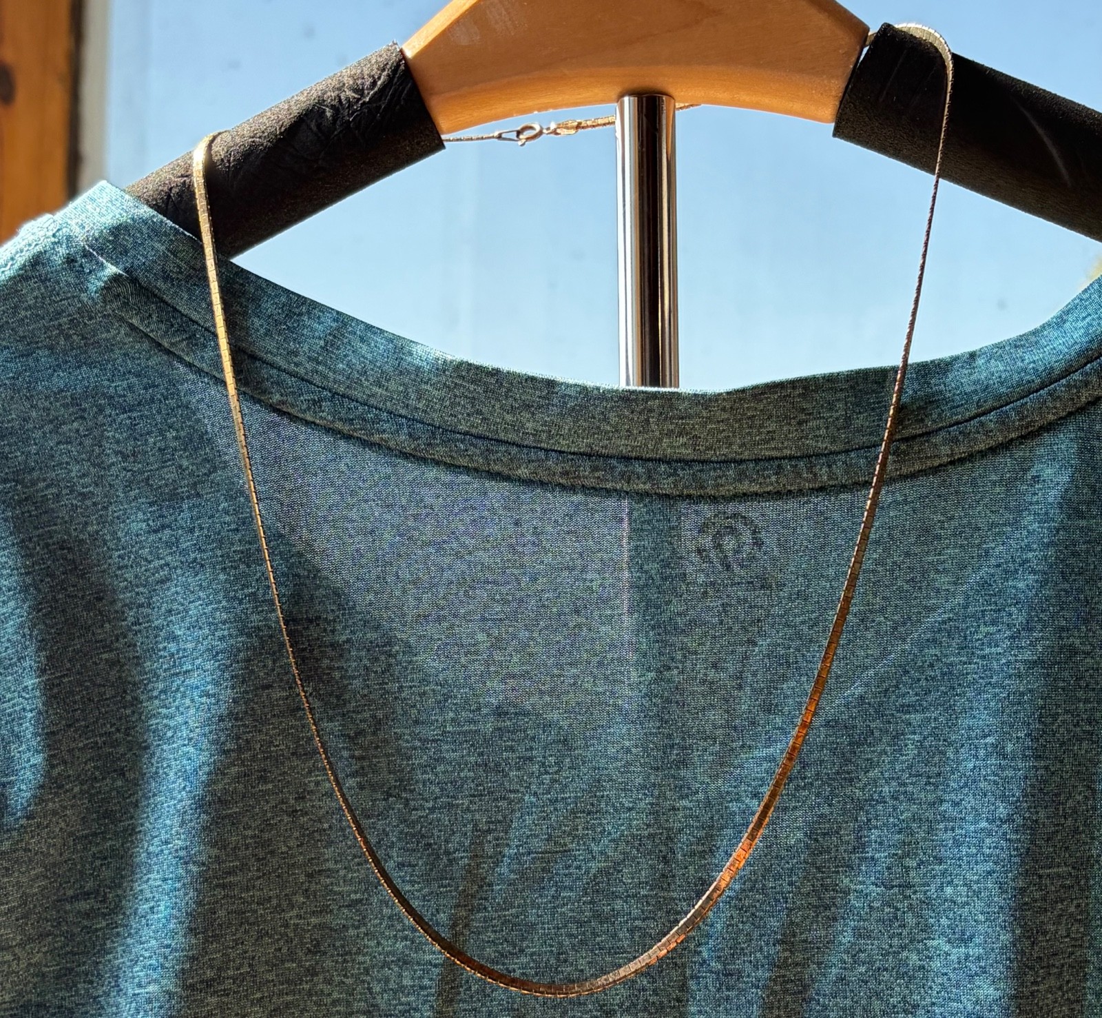 NECKLACE : HERRINGBONE GOLD-FILLED CHAIN #2 : 23.5 inches
